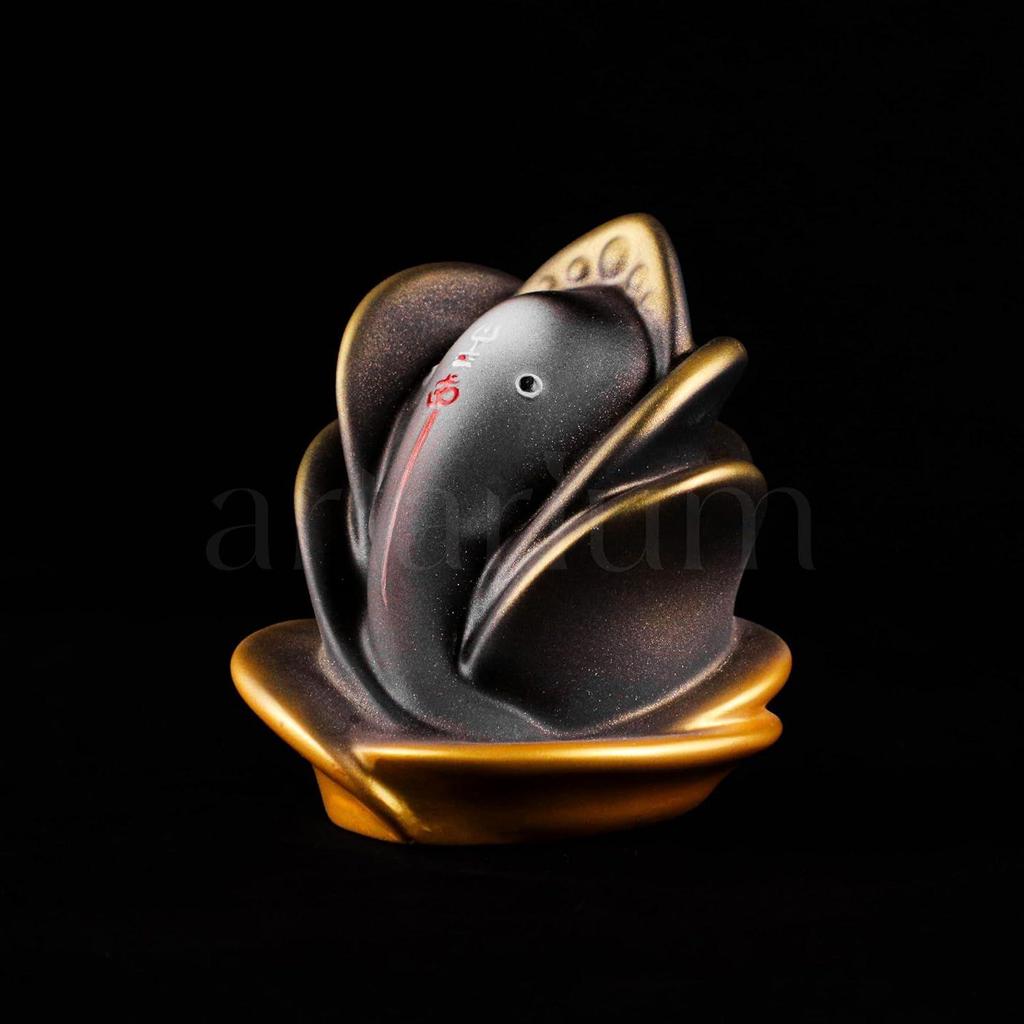 Rose Shape Ganesha Ji Idol Ganesha Ji Murti Ganesha Statue Figurine for Car Dashboard Decoration & Pooja Gifting Purpose Sculpture