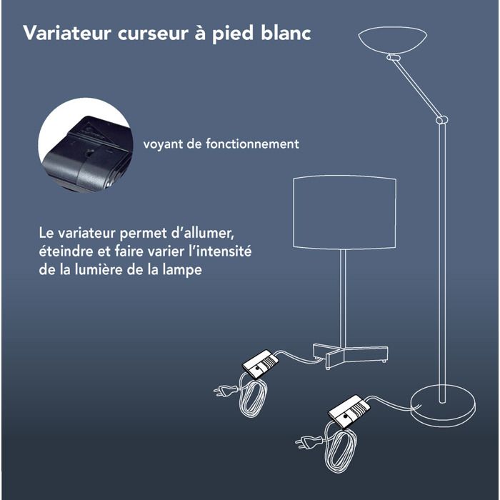 Variateur - TIBELEC - Noir - 75-500W - 220V - Intérieur - Rectangulaire