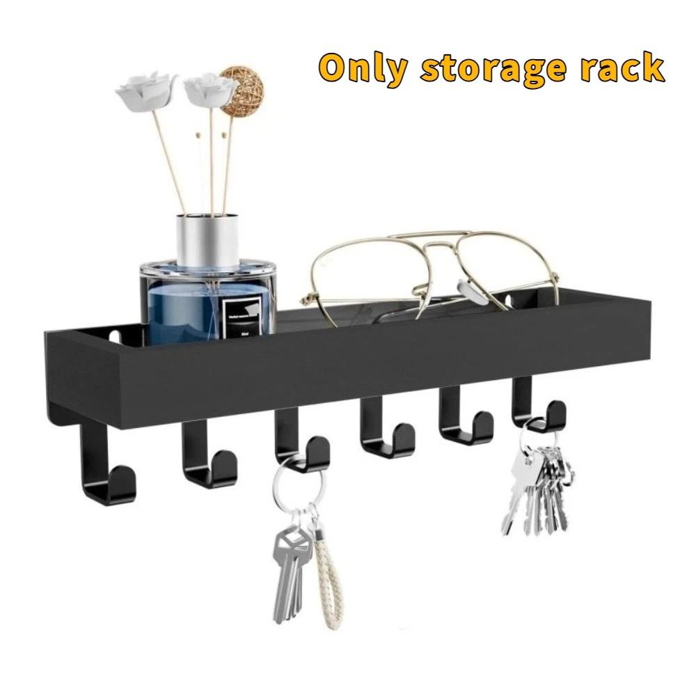Многофункциональный деревянный держатель для ключей Прочная полка для хранения Настенный держатель для ключей для декора прихожей