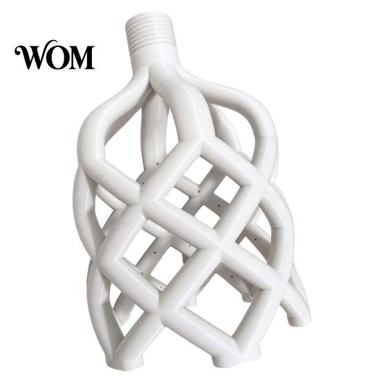 Shower Head Head, 3D Printed Hollow Woven Rainfall Sprayer, Clog-Free Self Cleaning Easy Clean Installation Bathroom Accessory Full Body