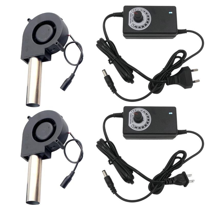 BBQ Air Blower Portable BBQ Fan Air Blower Handheld Barbecue Fan US/EU Plug