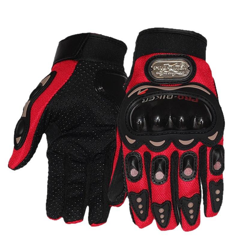 Motorcycle Gloves Men Women - Breathable Anti-Slip Crash Protection Riding Gear Street Sport Off-Road Use