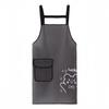 Sleeveless Waterproof TPU Kitchen Apron - Oil-Proof, Semi-Transparent, No-Wash Design
