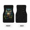 4pcs Premium Owl Print Car Floor Mats - Durable, Non-Slip And Easy to Clean Polyester, Fits All Car Interior Accessories, Fits Suvs And Trucks