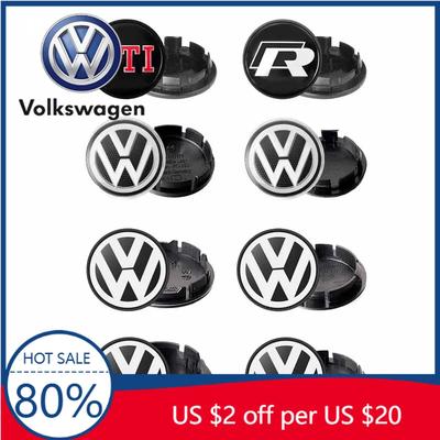 2026 Hot For VOLKSWAGEN VW 4pcs 56/65/66mm Car Wheel Center Cap Hubs Covers Huncaps Accessory For Volkswagen VW GTI Golf Jetta P