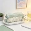 Canvas Pencil Case With Cloud Design For Students And School Supplies
