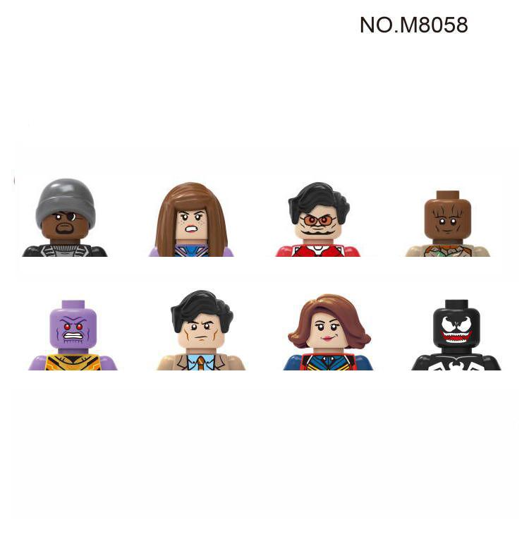 Non-Toxic City Characters Action Figures Building Blocks Policeman Teacher Fireman Occupation Mini Figurine Dolls Bricks Set Children Toys