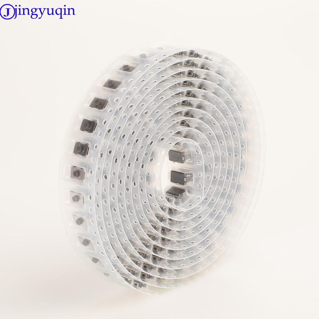 Jingyuqin 2pcs/lot Touch Swicth for Car Key For Citroen Peugeot Opel Tactile Switch Push Button Size 6*3.8mm
