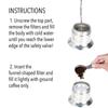 AEE4-1 Piece Spout Stovetop Italian Coffee Maker Enjoy Delicious Coffee In No Time Aluminum Alloy Silver