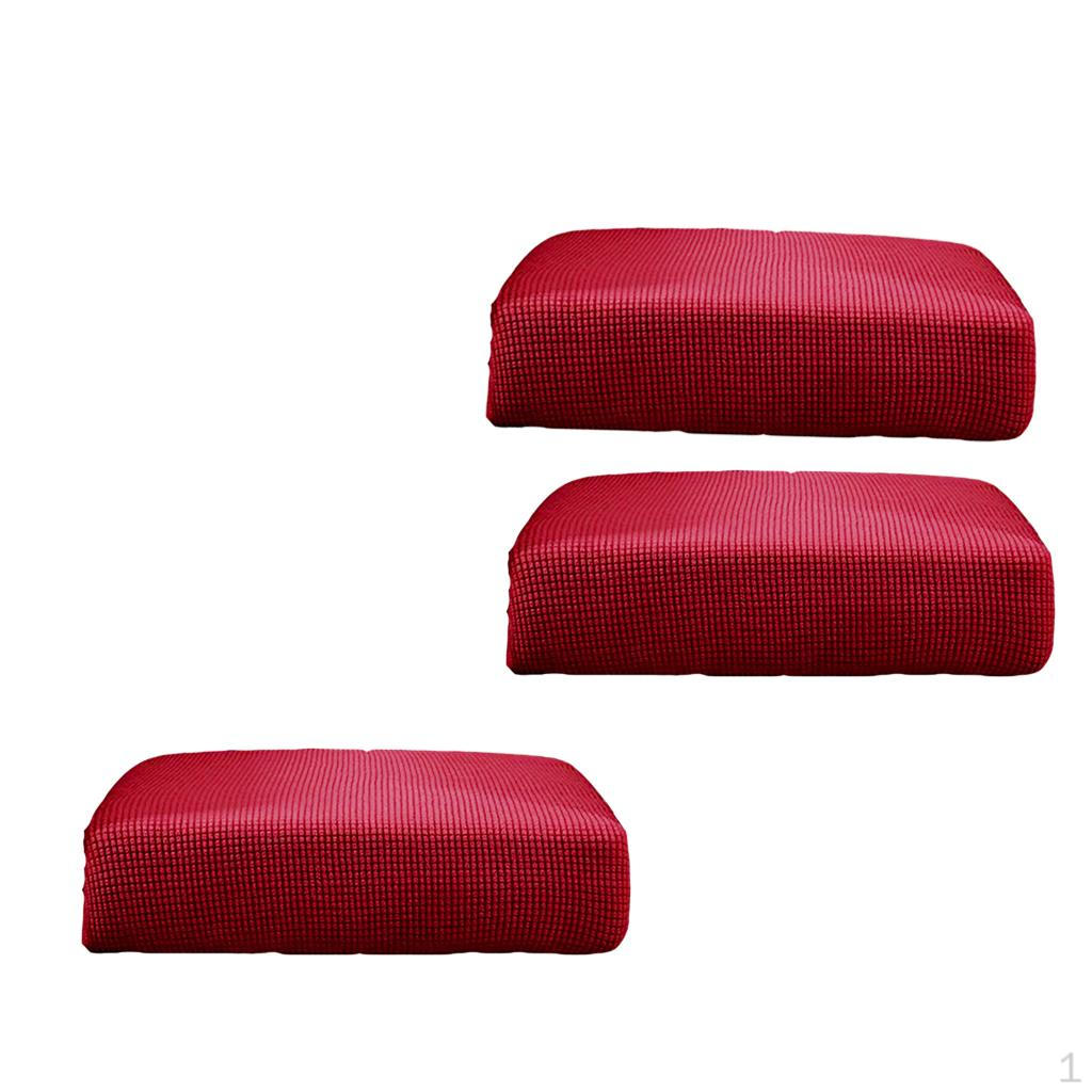 

3Pcs S Stretchy Sofa Cushion Cover Couch Easy Installation