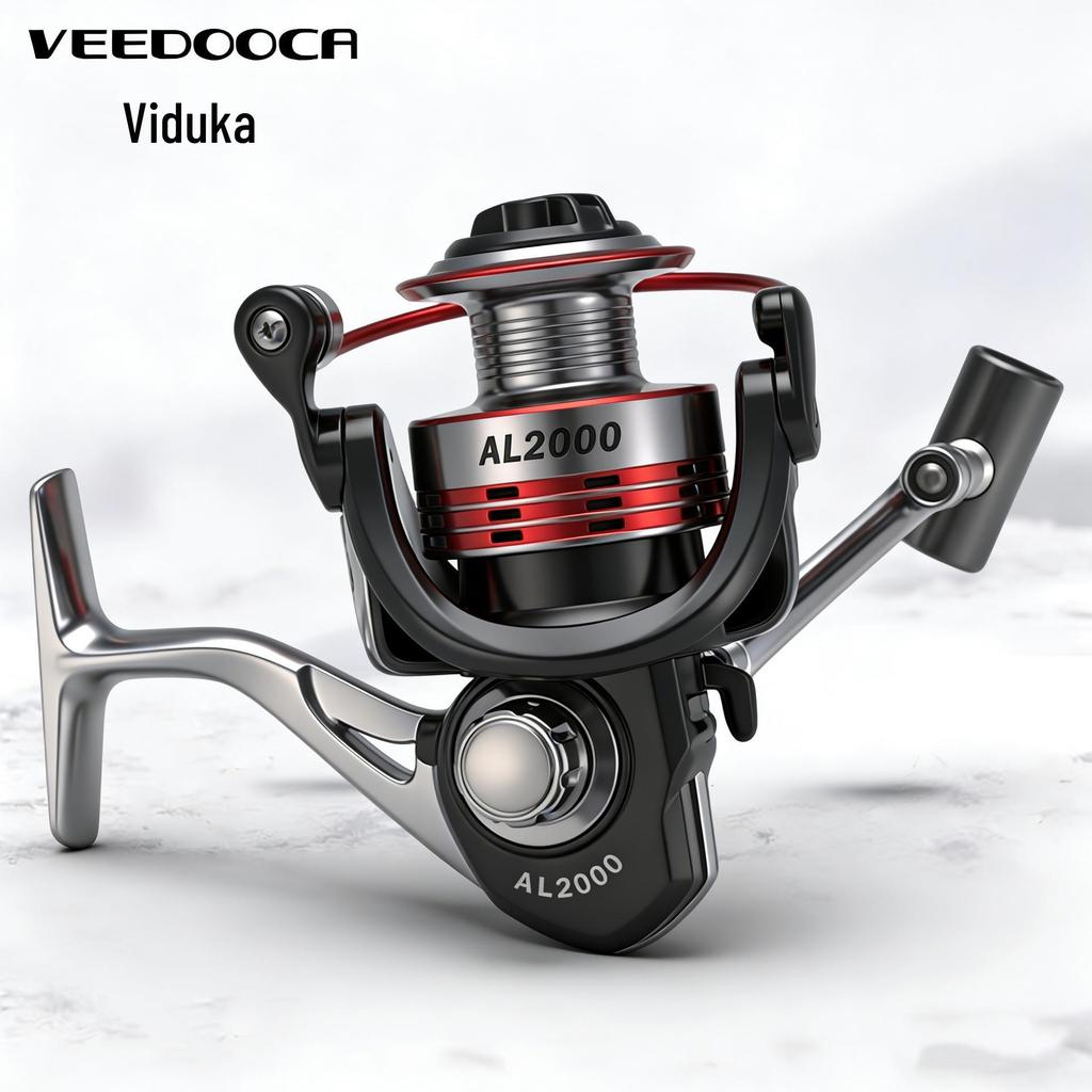Viduka All-Metal Spinning Fishing Reel with Metal Head and Body for Sea Rod Casting and Lure Fishing