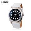 Lanjjeu La-615Wh Unisex Leather Band Watch_White