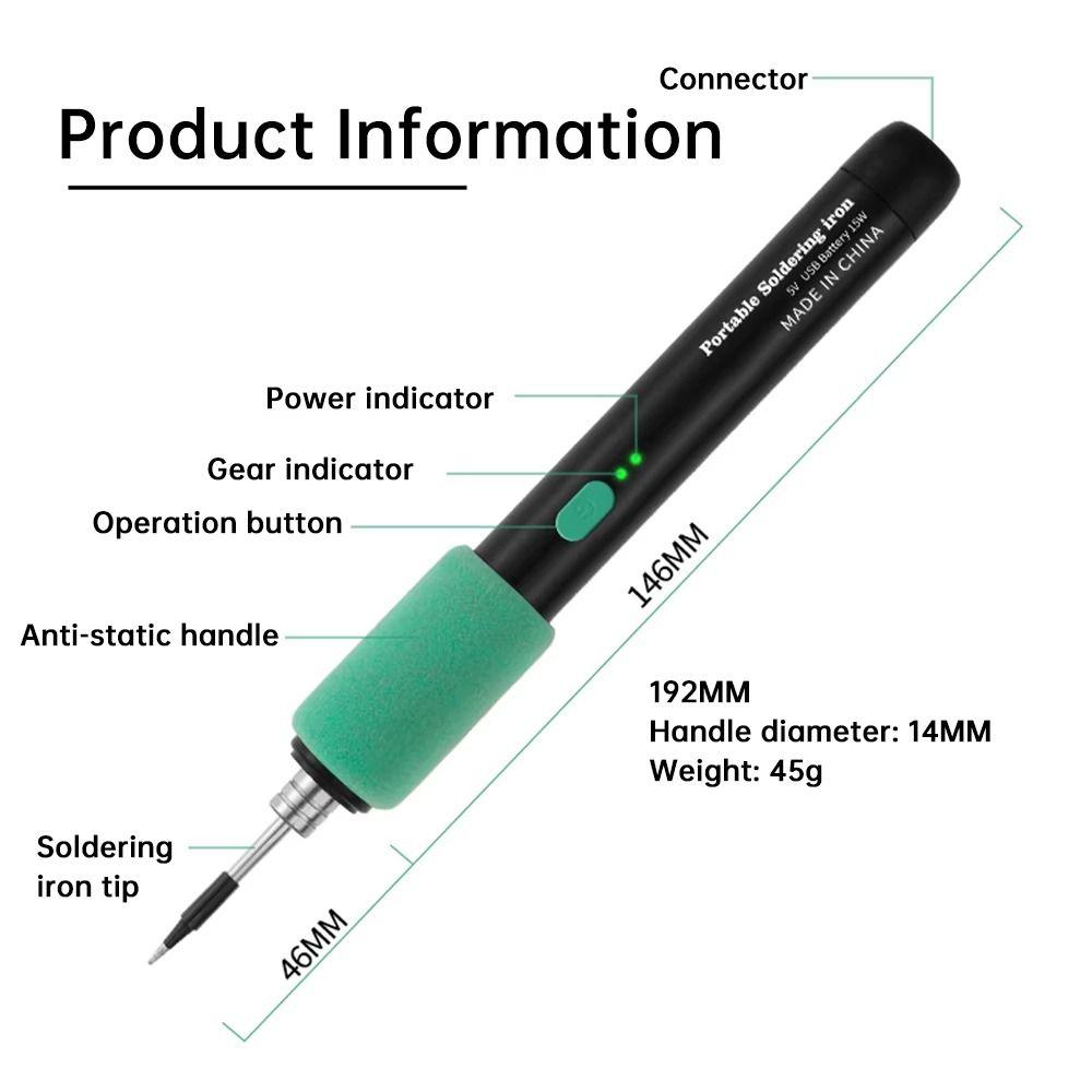Fast Heat Conduction Electric Soldering Iron Wireless Soldering Iron  Welding