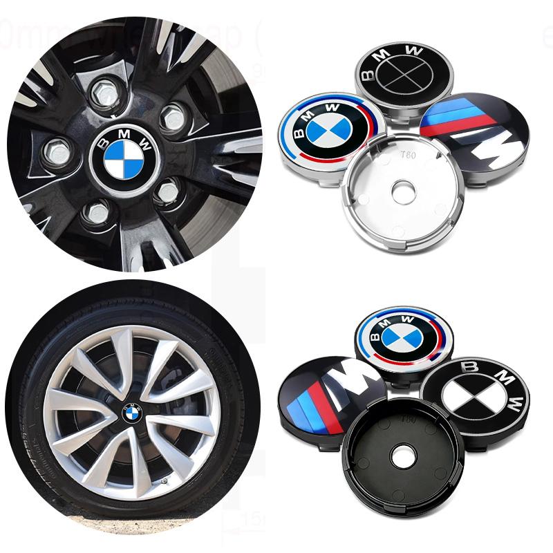 4PCS 56mm Car Badge Wheel Center Cover Stickers Hub Caps Decal For BMW X1 X3 E39 E46 E30 E36 E87 E60 E90 F26 G02 E70 F15 E53 G05