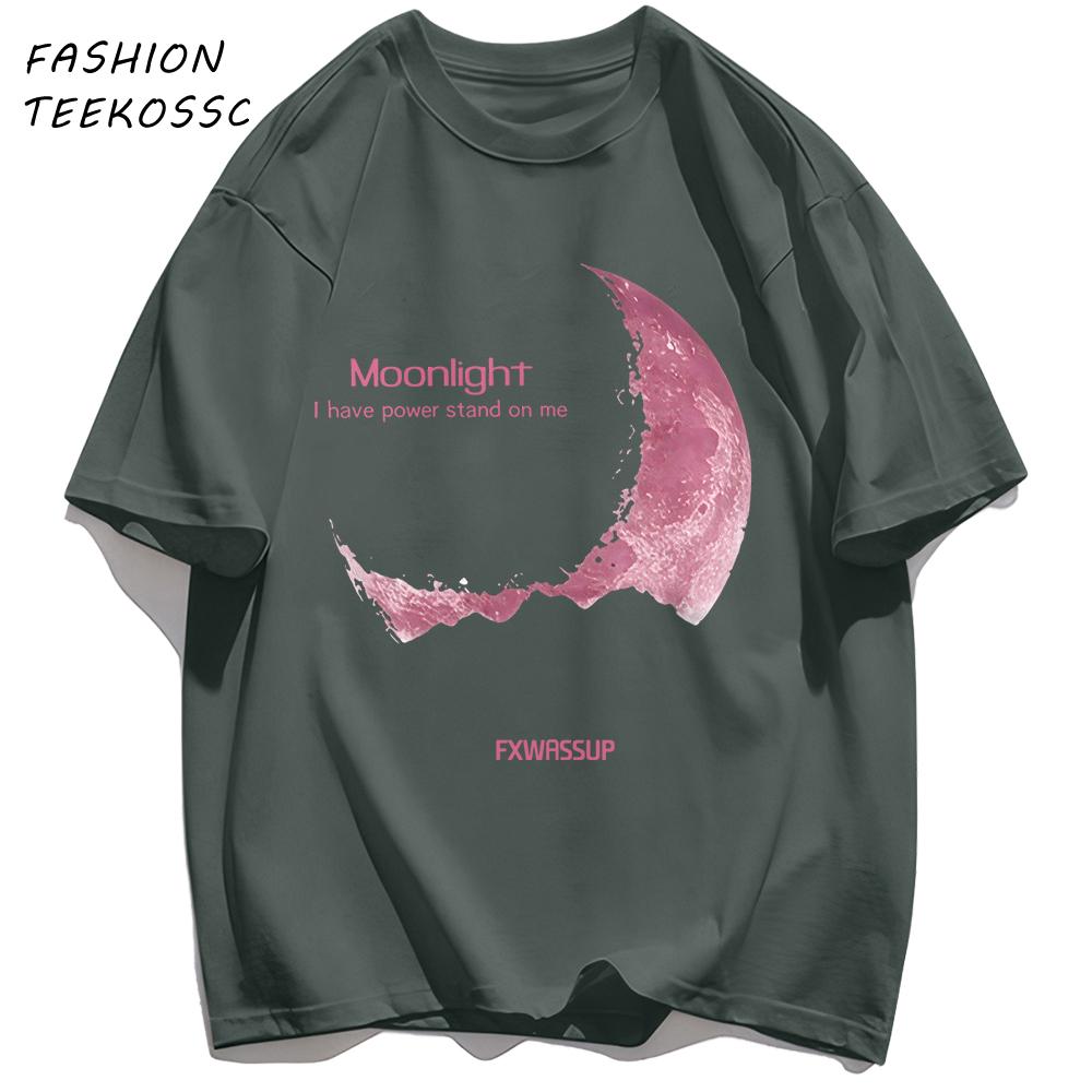 Moonlight I Have Powe Stand On Me Man TShirts Cotton Basics T Shirt Hip Hop Summer Unisex Clothing Loose AllMatch Streetwear