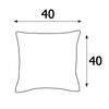 40x40 cotton satin pillowcase, navy blue, plain