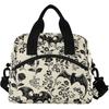 CBBYY Goth Bat Lunch Bags for Women Men, Reusable Insulated Lunch Box, Adjustable Shoulder Straps Tote Lunch Bag for Work Picnic School