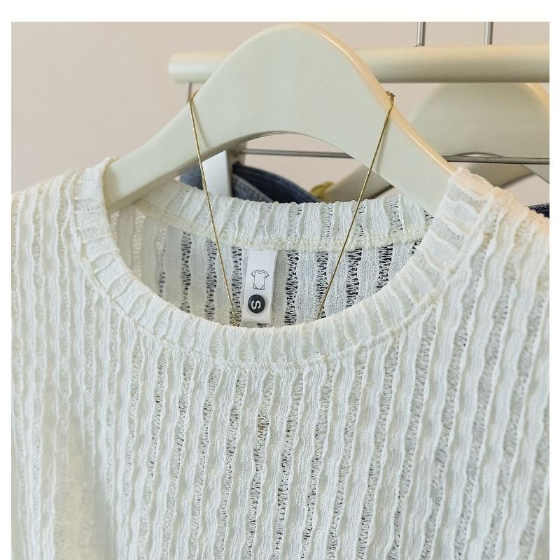 Womens Casual Solid Color Ruched Short Sleeve T Shirt