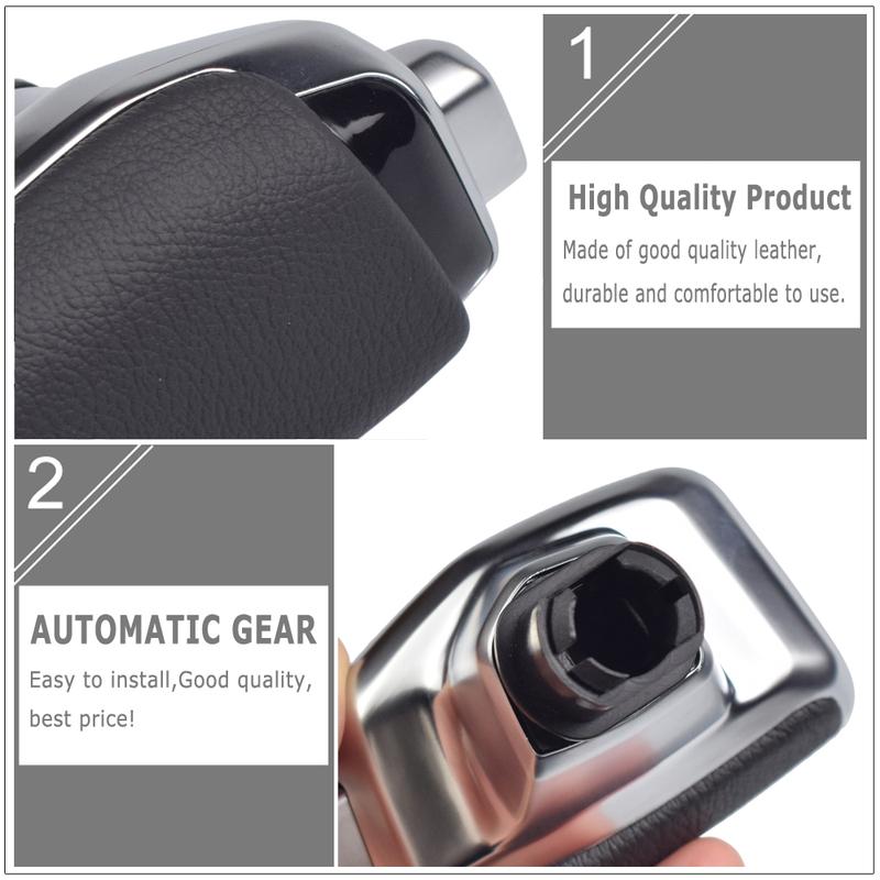 Carbon / Wood / Black Automatic AT Gear Shift Knob Lever Shifter Head For Hyundai Ix35 Ix25 Mistra Tucson Kia Sportage R K4 K3