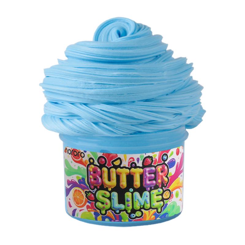 Butter Clay Slime Set: DIY Colored Puffy Gel Bubble Slime Cotton Mud.