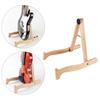 Ukulele Stand Wood Guitar Rack A-Frame Style Standing Musical Instrument Holder with Smooth Side for Ukuleles Violins