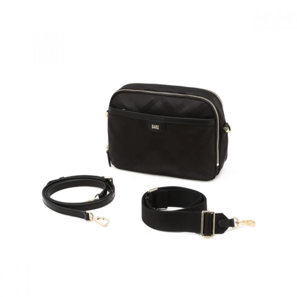 Daks Black Logo Nylon Cross Bag Dcba6e890bk