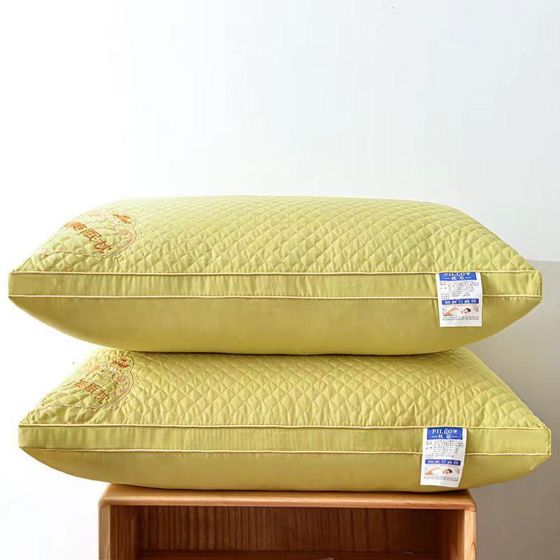 Mulberry Embroidered Single Pillow Core One Piece Can Be Washed Adult Neck Protection Pillow