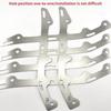 2Pcs Heavy Duty Stainless Steel Front Bumper Seam Adjustment Brackets for Car Exterior Tuning Modification