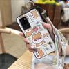 Fashion Design Protective Phone Case For Oukitel C21 Anti-knock Ring Anti-dust Soft Case Cute Cartoon Waterproof Durable