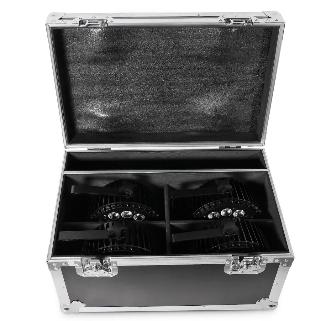 U`King 4pcs 200W Aluminum Alloy Par Lights DMX 512 Sound Activated 18X10W RGBW 4in1 LED Par Stage Lights With Flight Case