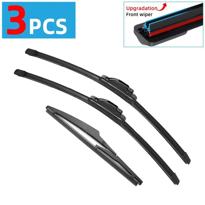 3PCS Car Wiper Blades for 2013-2018 TOYOTA RAV4 XA40 MK4 Rear Windshield Wipers Double Rubber Car Accessories 2016 2017 2018 3PCS
