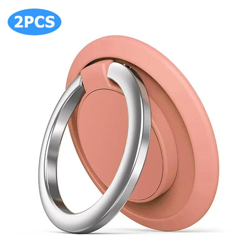 2PCS Mobile Phone Finger Ring Holder, for Car Magnetic Mount Rotatable Phone Back Sticker Holder for IPhone Samsung Xiaomi