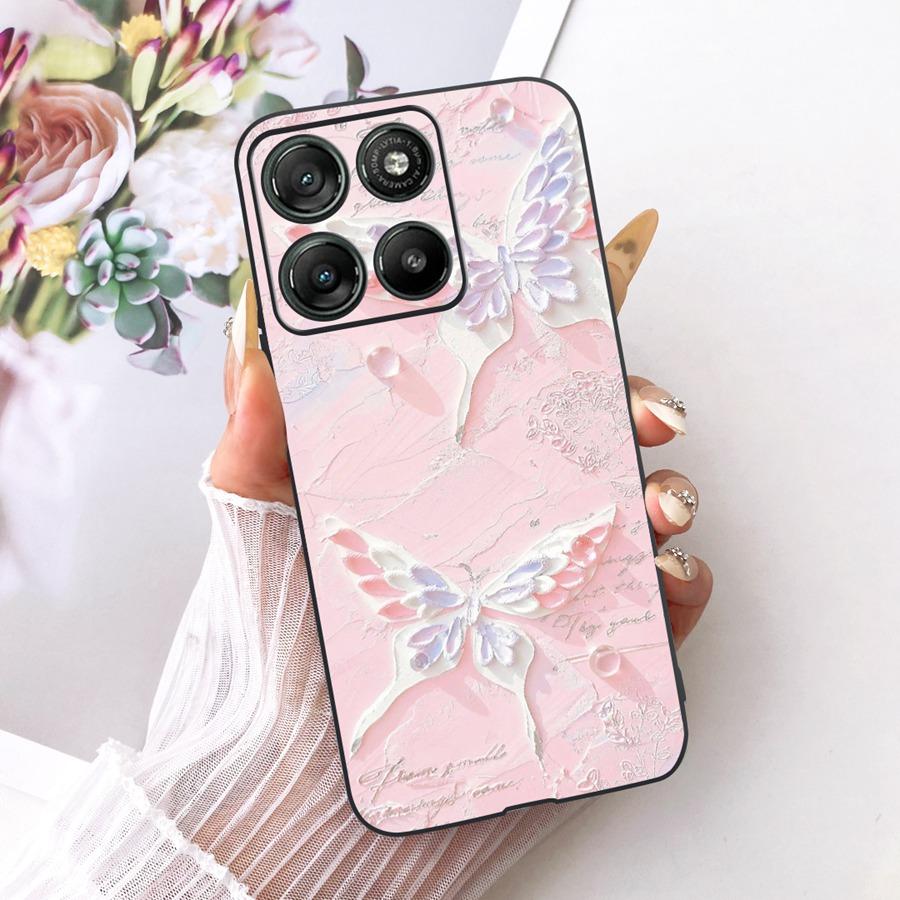 Hülle für Motorola Moto G67 Power Ästhetische Cartoons Weiche Silikon Handyhülle Rückabdeckung für MotoG57 Power G 67 Power TPU Hülle