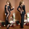 Ladies Sexy Underwear Sexy Nightclub Nightgown Dress Stage Clothes Bar Clothes Short Sleeves Long Skirt Suit