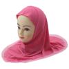 Easy To Wear Girls Instant Hijab Scarf Muslim Hijabs Handmade Flower Amira Lovely Flower Headscarf Turban for 2-6 Years Kids