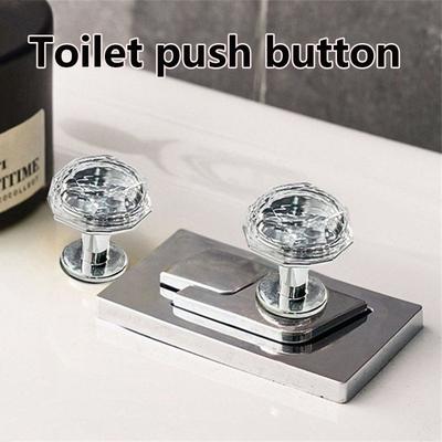 Household Self-adhesive Toilet Push Button Toilet Supplies