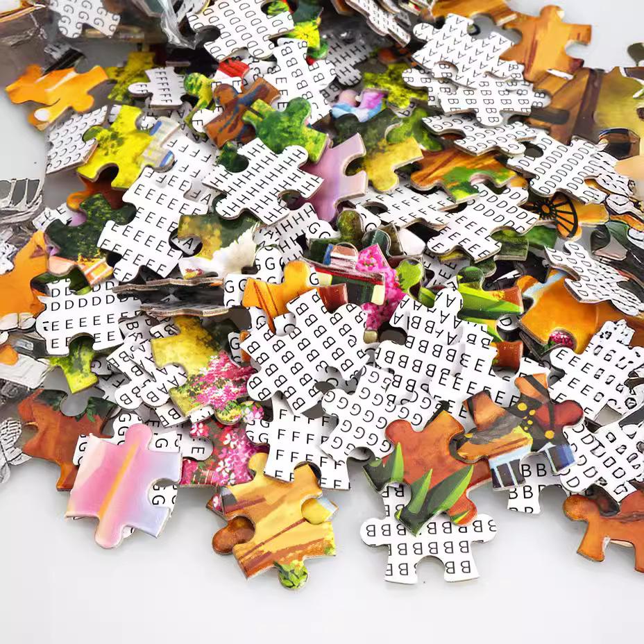 Famous Oil Painting Puzzle 1000 Pieces Monet Water Lily Paper 1000 Pieces Puzzle