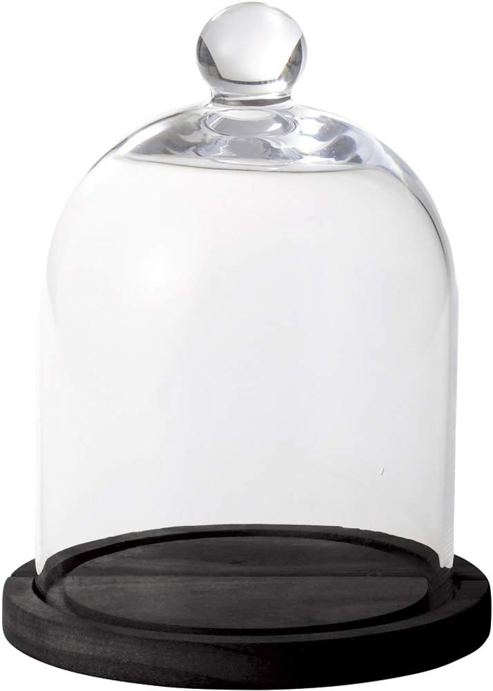 

Деревянная стеклянная купольная подставка Paseo, Черная, 16 x 16 x 21 см, EX-45-21BK