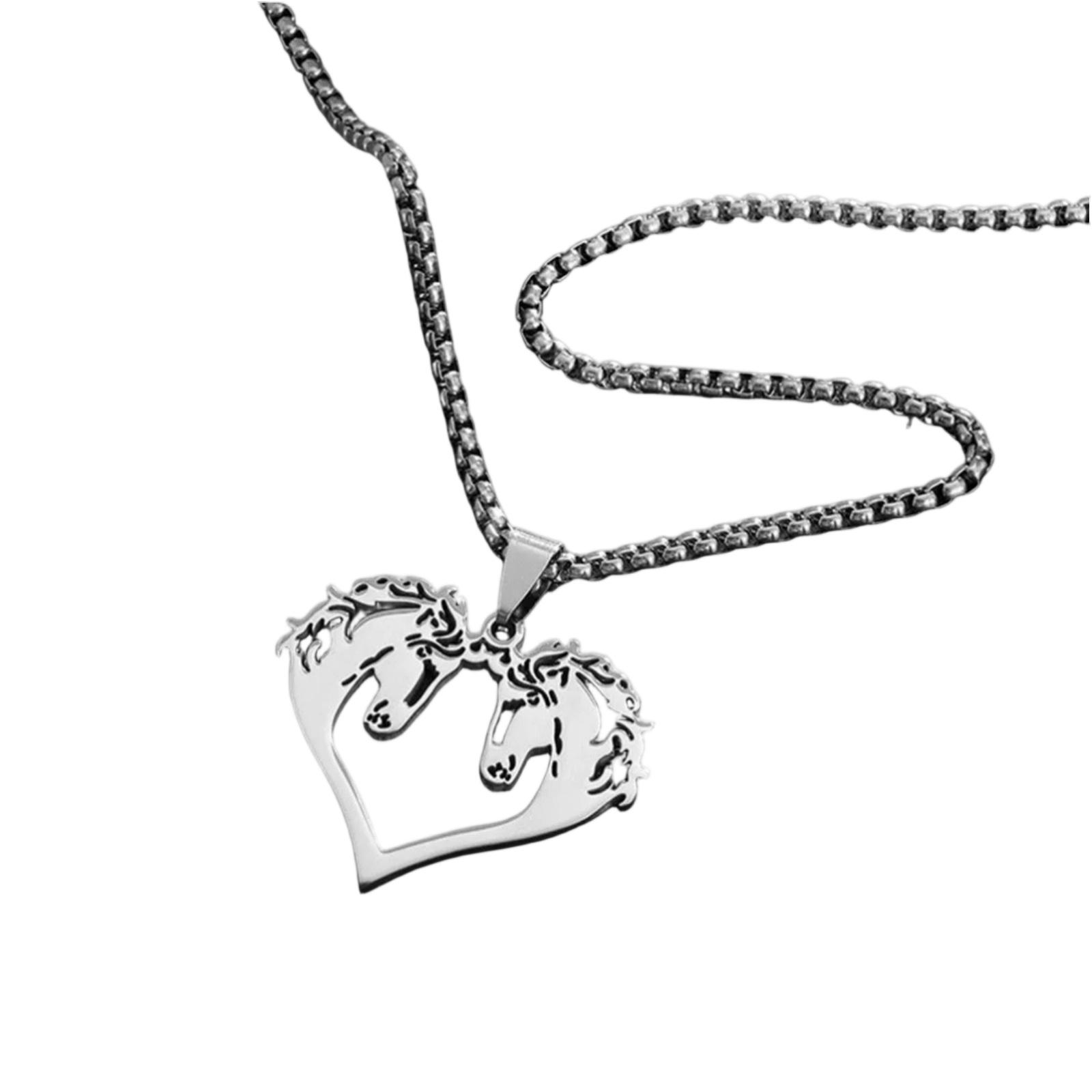 

Ожерелье из нержавеющей стали с подвеской в форме сердца