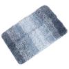 Bathroom Rugs Gradient Color Anti Slip Absorbent Polyester Fiber Bath Floor Mat for Home Entrance