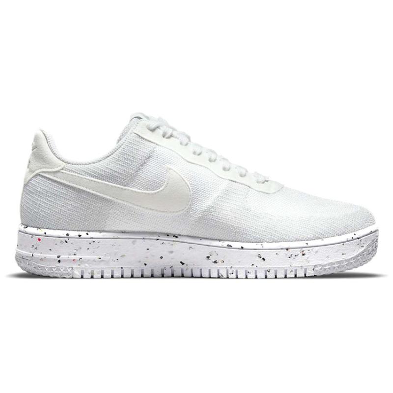 Nike Air Force 1 Low Crater Flyknit White Sneakers DC4831-100