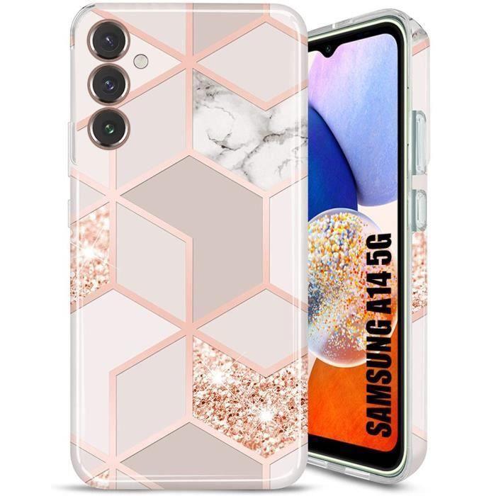 Coque de protection - BOOLING - Samsung Galaxy A14 5G - Rose - Slim - Résistant aux rayures