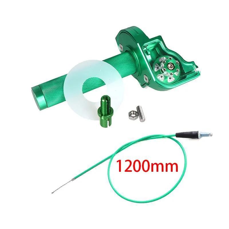 22mm 7/8" Accelerator Throttle Twist Grips with Throttle Cable CNC Aluminum For 50cc-250cc Dirt Bike CRF KLX SSR TTR Quad
