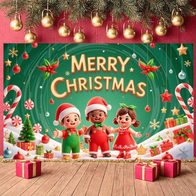 Weihnachtsparty Banner Stechpalmenblätter Frohe Weihnachten Banner Xmas Banner Weihnachtsdekorationen Für Familientreffen Heimdekoration Schule