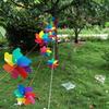 8/10pcs with Steel Wire Rope Hanging Windmill Plastic Windmill String Pinwheels  Yard and Garden