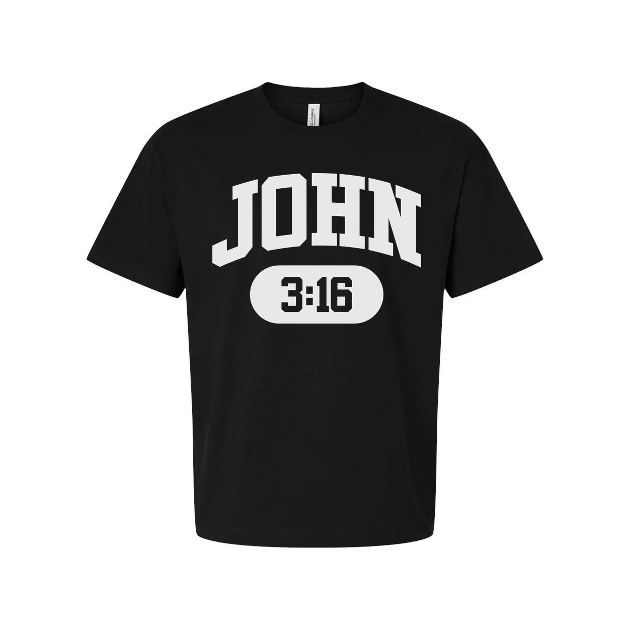 John 3:16 Christian Graphic Tee For Unisex Short Sleeve Apparel L