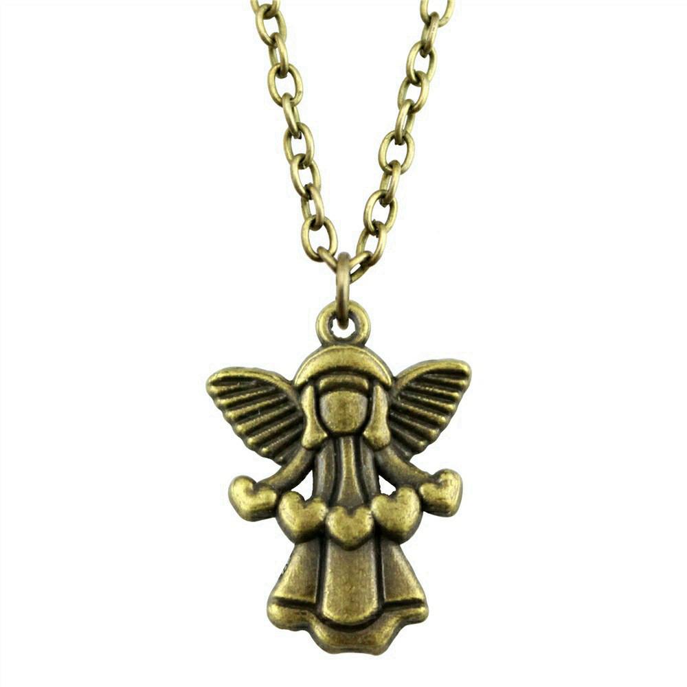 Schutzengel Anhänger Gebetskette Religiöser Glaube Anhänger Für Taufe Kommunion Geschenk 43cm Kette