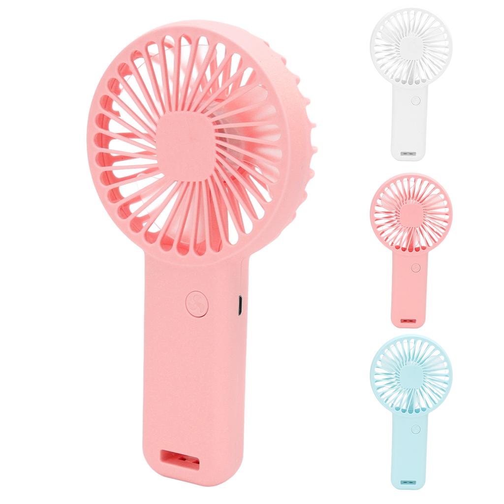 Handheld Fan Portable USB Charging Small Pocket Fan Battery Powered Mute Fan with USB Wire for Kids 