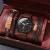 Men's Watch High-end Hong Kong Style Fashion Watch Fashion Versatile Quartz Watch High-end Watch Men's Watch Set