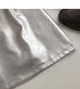 Silver High-Waist Leather Mini Skirt: Anti-Exposure, Korean Style, Versatile for Spring/Autumn, 2025 Women's Fashion